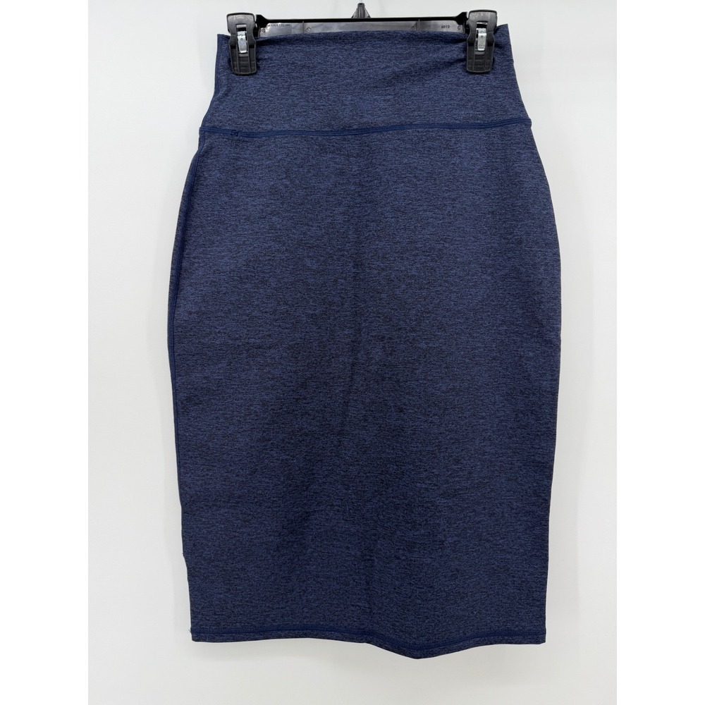 Offline by Aerie Navy Blue Space Dye High Waisted Midi Skirt Small